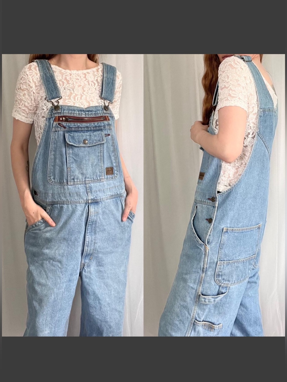 Vintage carpenter denim overalls